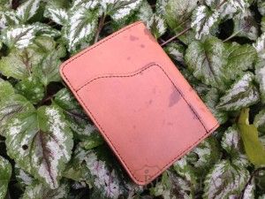 Saddleback Leather RFID Shielded Passport Wallet Tobacco back view