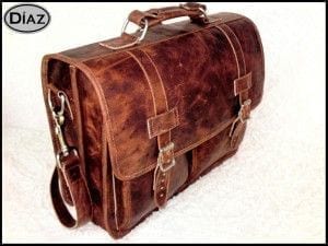 Diaz Medium Leather Messenger Bag
