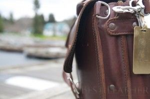 Saddleback Leather Thin Briefcase 6 month checkup5