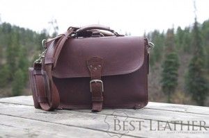 Saddleback Leather Thin Briefcase 6 month checkup6
