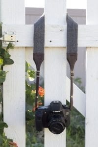 Cecilia Camera Strap hanging around