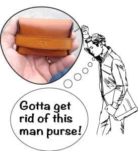 Palm Wallet instead of man purse