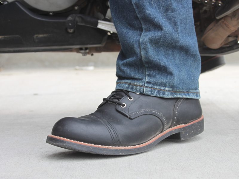 red wing iron ranger with jeans