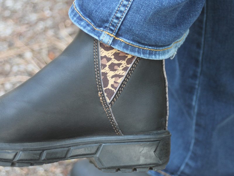 rossi boots leopard print