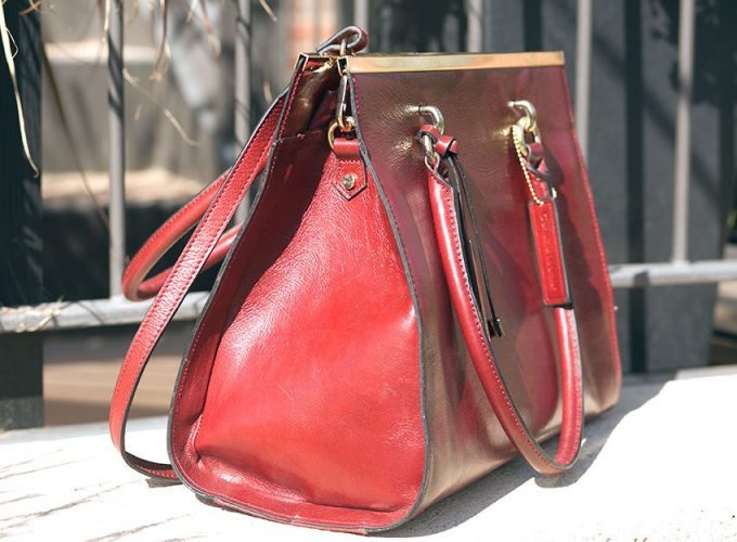 Wilsons Leather Roma Leather Tote w/Bar Review 179.99