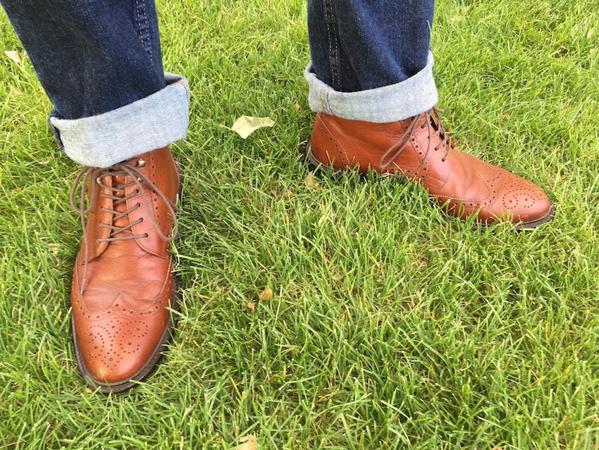 The Mack Boot in Burnt Honey Vachetta Leather