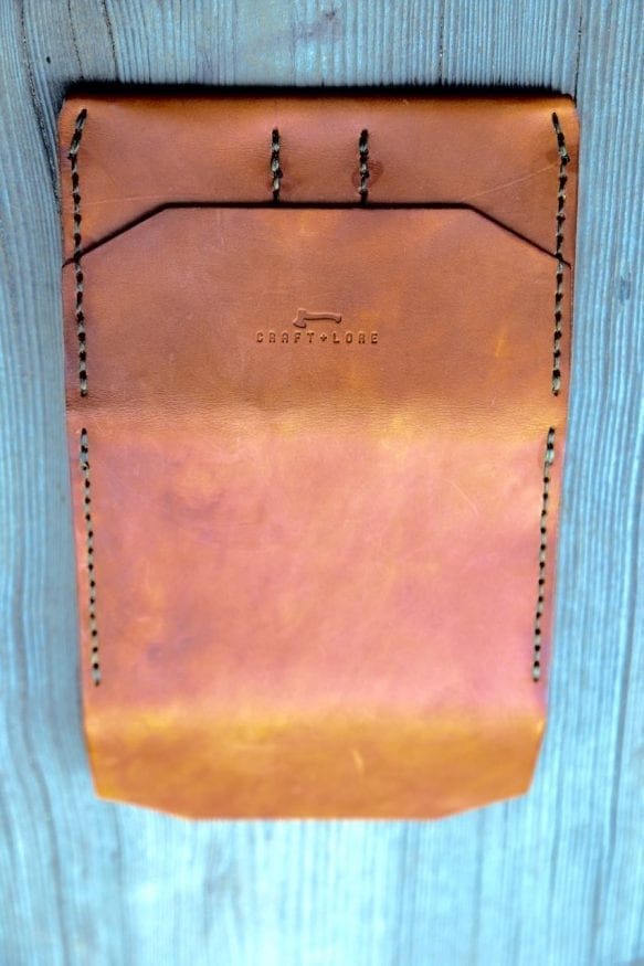 Horween Leather Notebook Cover Hatch Grain Epsom Leather 