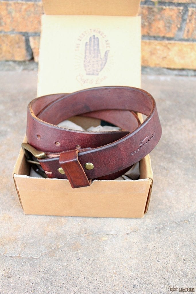 Craft Brown Leather Belt, Handmade American Harness Thick Belt – Craft and  Lore