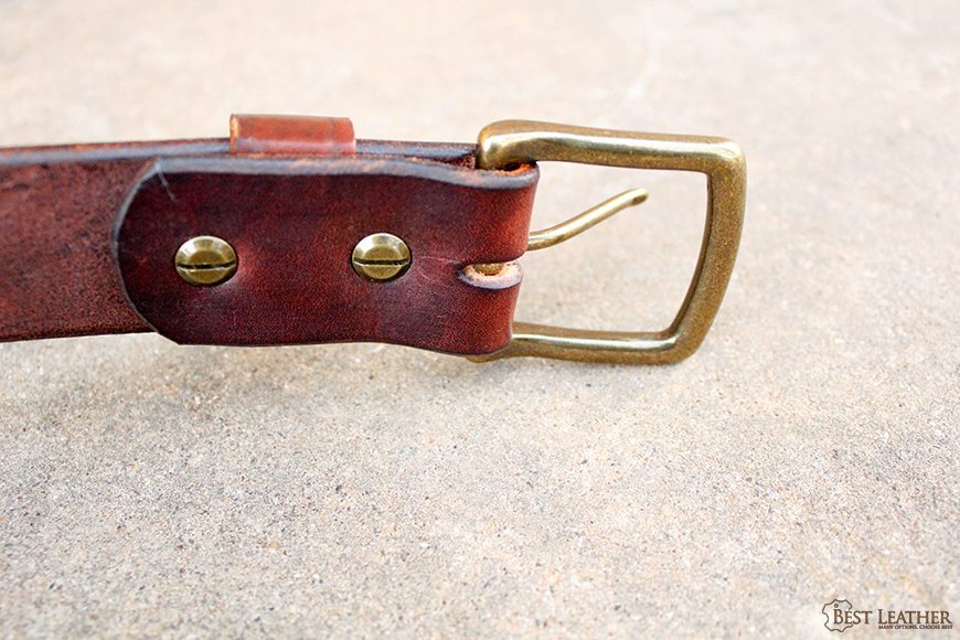 Making a Leather Belt with Solid Brass Hardware : r/Leathercraft