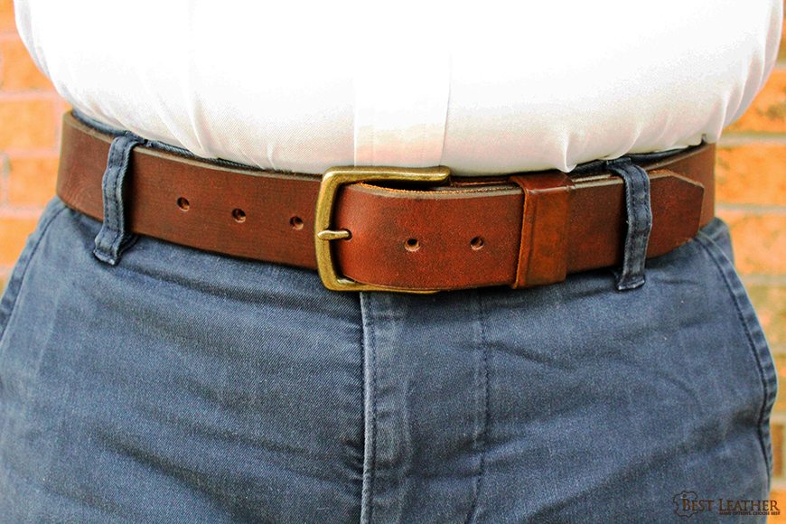 The Mountain Belt Dark Brown. 1.75 Thick Heavy Harness Leather Belt –  Craft and Lore