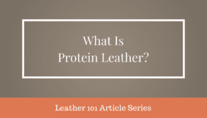What is protein leather