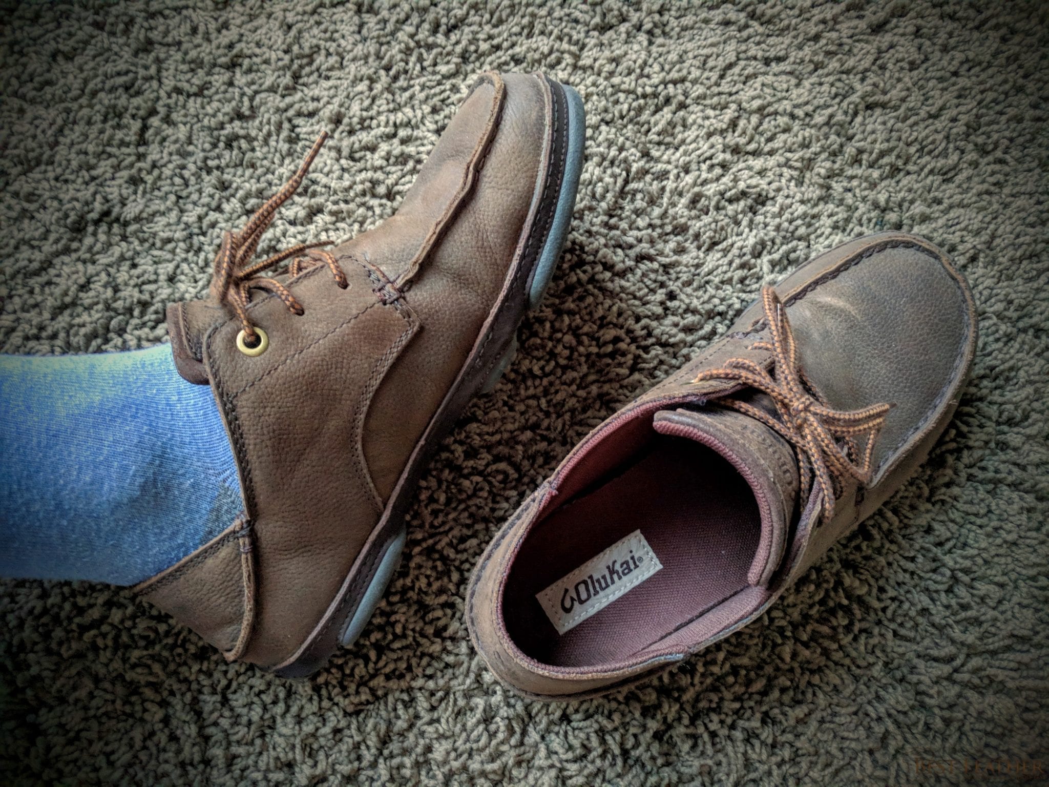 Olukai Hāmākua Poko Leather Shoes 